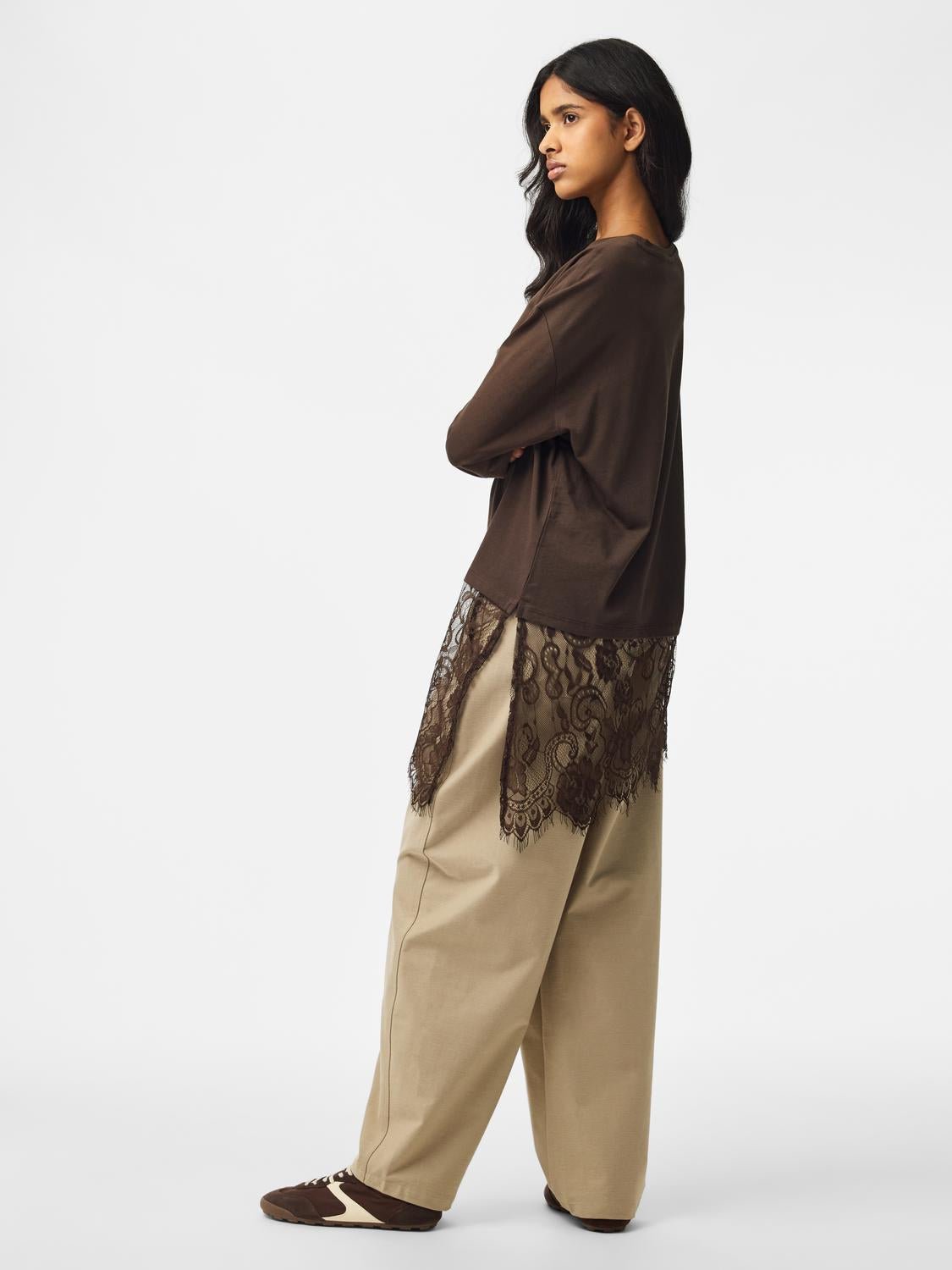 PCMAVE T-shirt - Hot Fudge - VERO MODA & VILA Bergvik